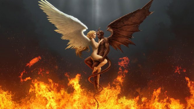 Логотип Ангел мститель 3D
