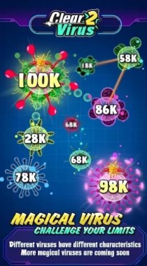 Взломанный Clear Virus - Clash of Bio, 98K, Virus War