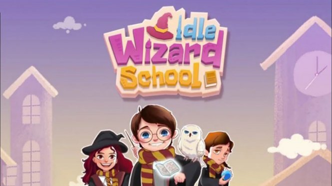 Логотип Idle Wizard School - Wizards Assemble